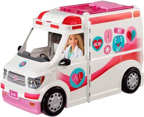 芭比救護車和醫院玩具