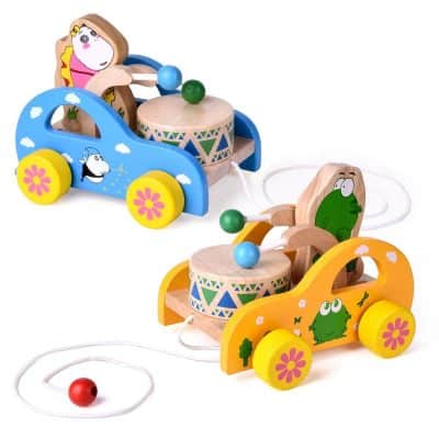 2包幼兒玩具，兒童木拉玩具