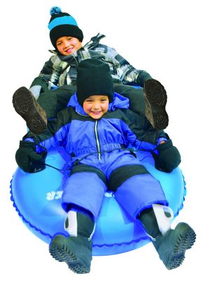 滑賽車Airdual充氣雪管雪橇，藍色