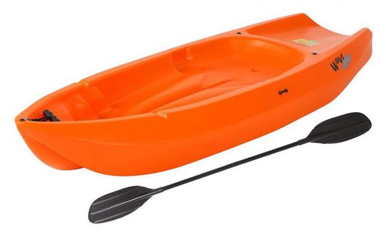 終身波浪青年皮划艇（帶槳腳6英尺），橙色